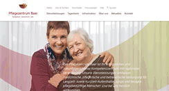 Desktop Screenshot of pflegezentrum-baar.ch