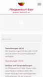 Mobile Screenshot of pflegezentrum-baar.ch